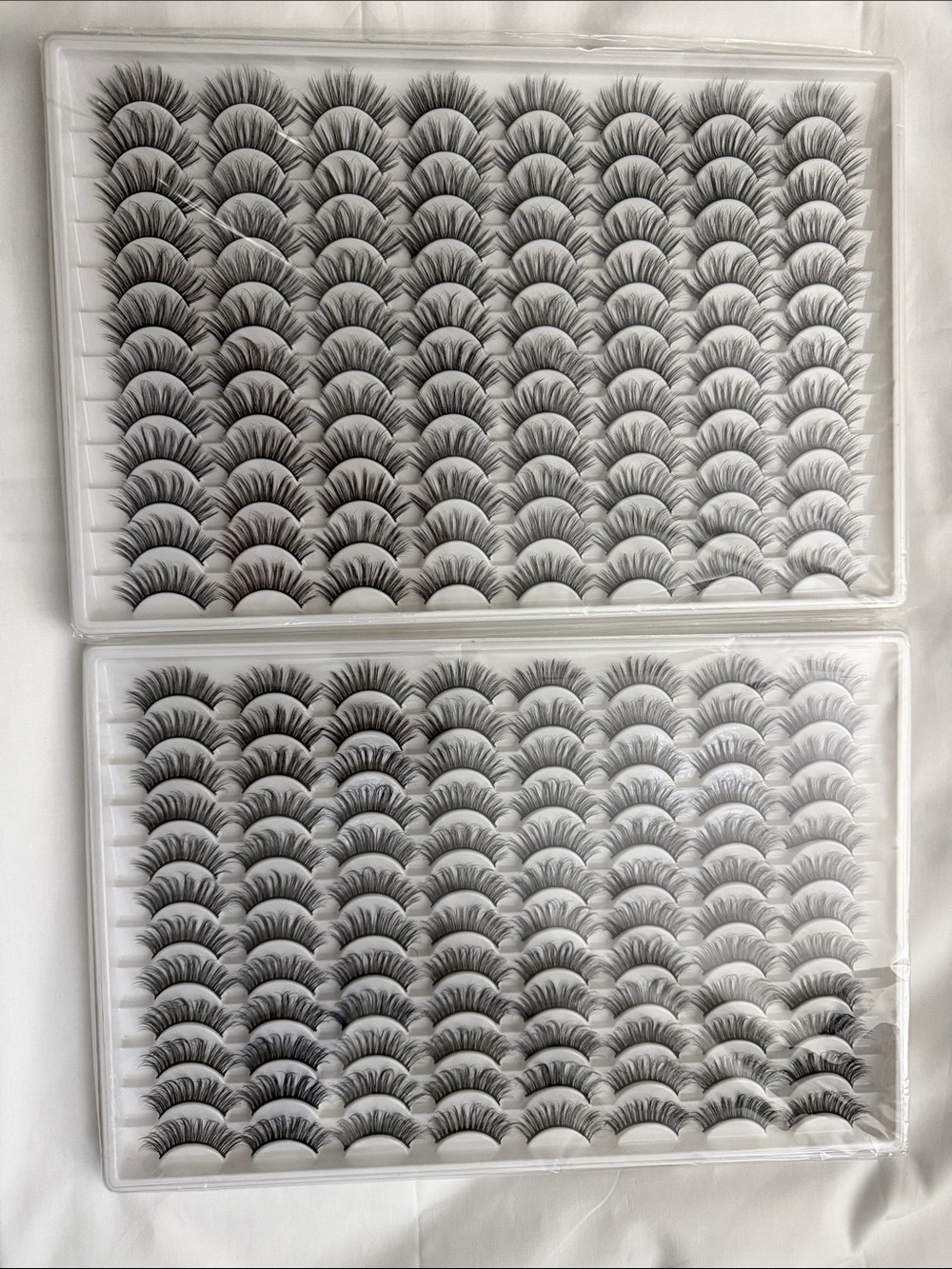 False Eyelash Multipack Tray - Black - 2 trays.